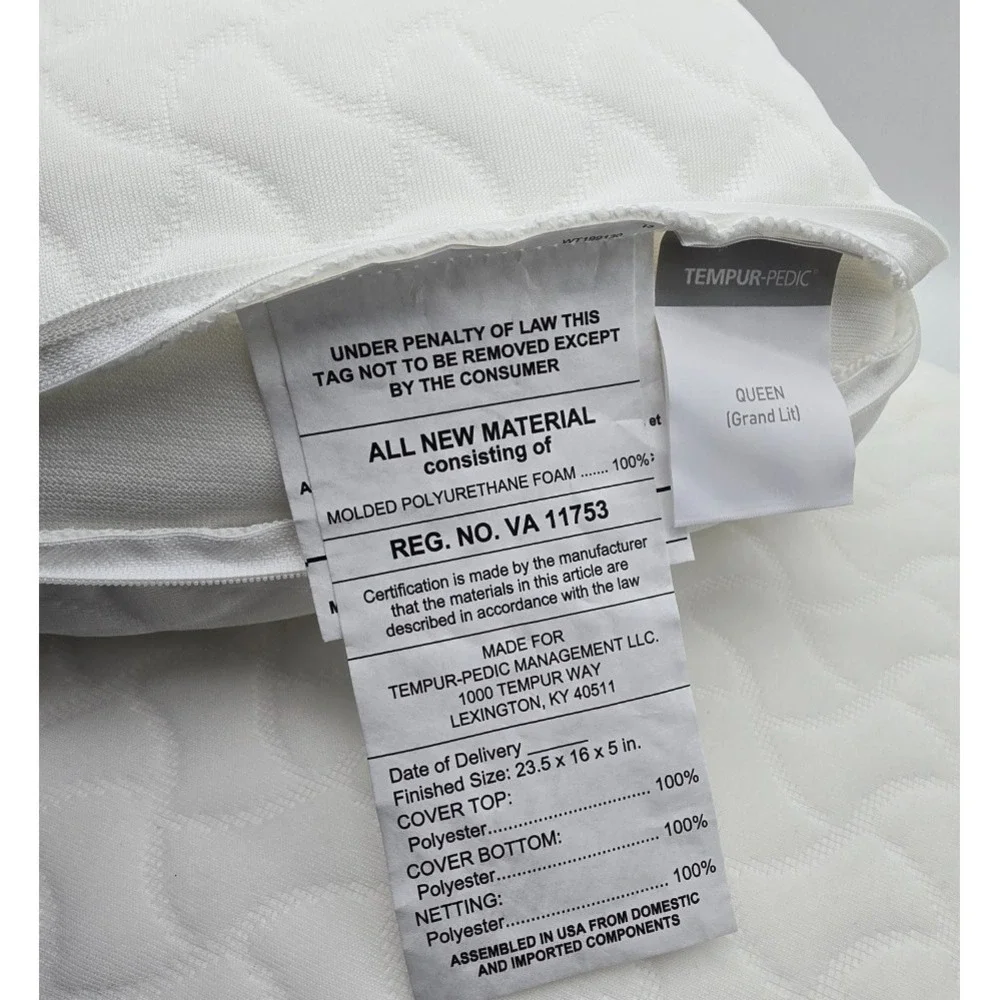 Tempur-Pedic TEMPUR-Cloud Pillow Standard 24x16x5 Back Side Stomach Sleepers